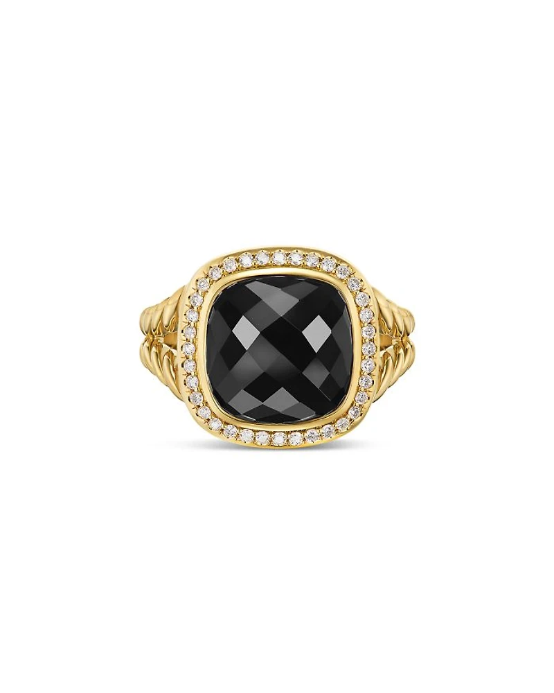 Albion® Ring 18K Yellow Gold with Diamonds, 11mm