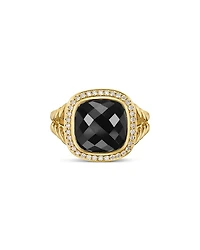 Albion® Ring 18K Yellow Gold with Diamonds, 11mm