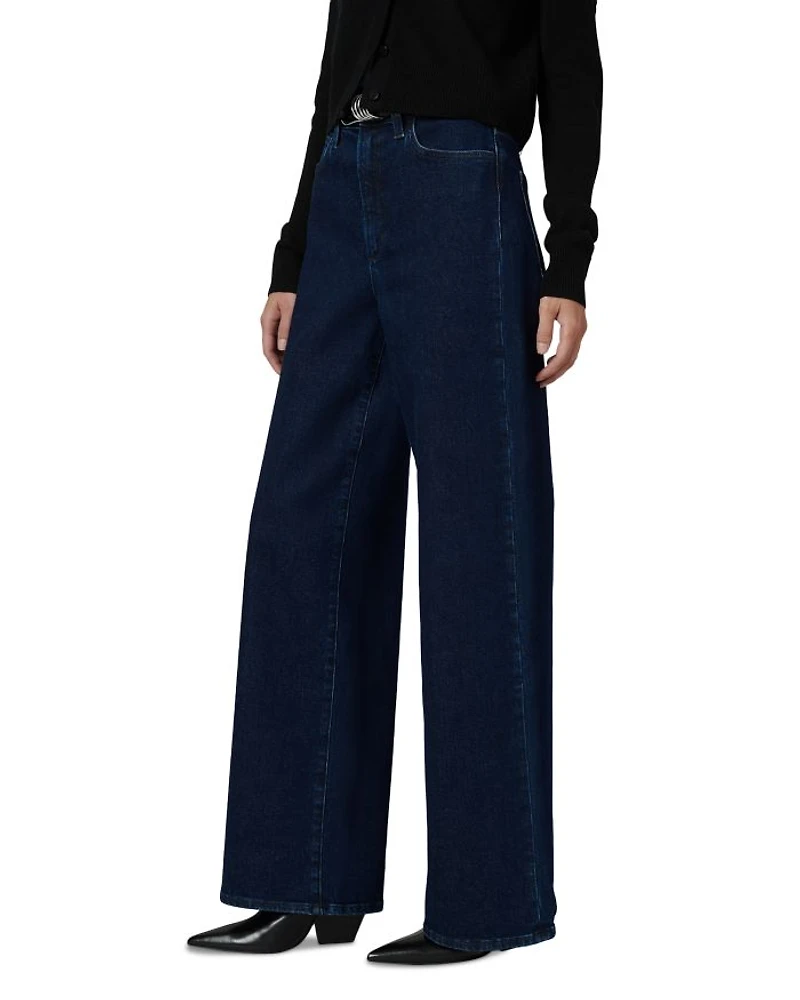 The Mia Petite Wide Leg High Rise Jeans Cinema