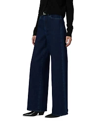 The Mia Petite Wide Leg High Rise Jeans Cinema