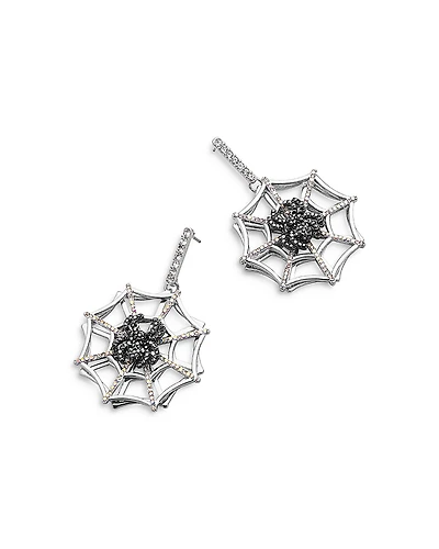 Baublebar Web Struck Pave Spiderweb Drop Earrings