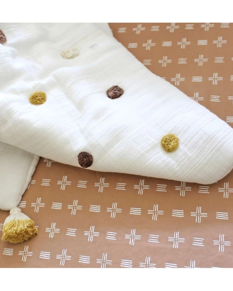 Kendi Pom Pom Quilted Blanket - Ages 0-36 Months
