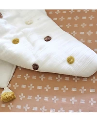 Kendi Pom Pom Quilted Blanket - Ages 0-36 Months