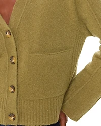 Pocket Button Front Cardigan