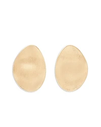 Marco Bicego 18K Yellow Gold Lunaria Large Textured Disc Statement Earrings