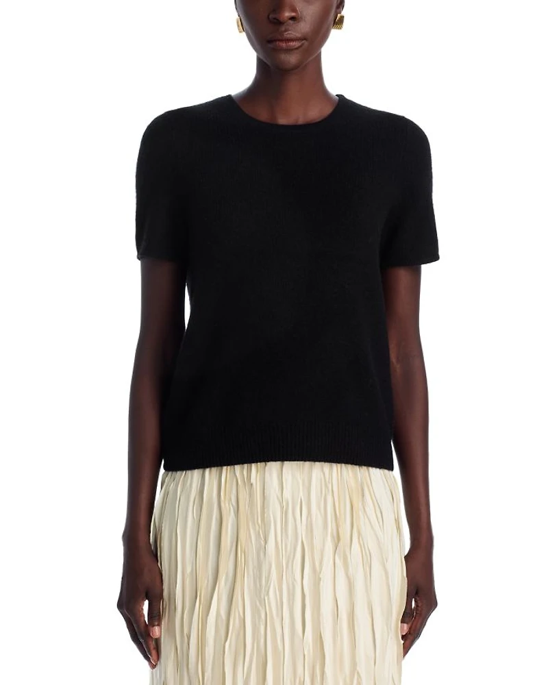 Short Sleeve Cashmere Shell Top - Exclusive