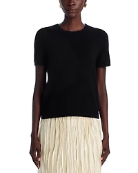 Short Sleeve Cashmere Shell Top - Exclusive