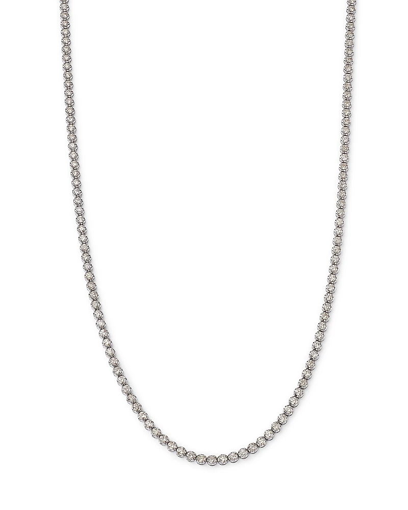 Bloomingdale's Fine Collection Diamond Crown-Set Matinee Tennis Necklace