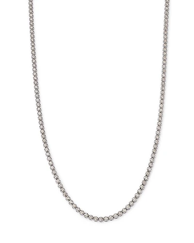 Bloomingdale's Fine Collection Diamond Crown-Set Matinee Tennis Necklace