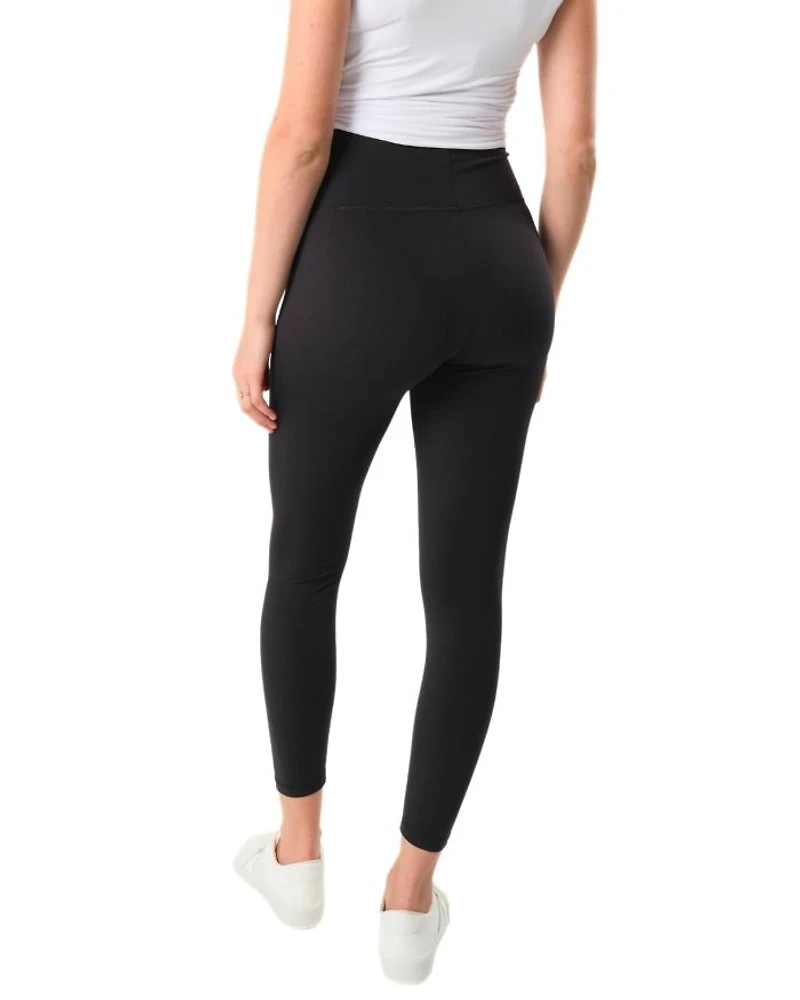 Women's Maternity Stretch Leggings with Bump-Friendly Phone Pocket