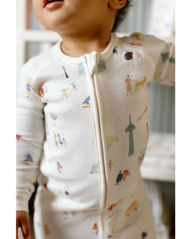 Unisex Ribbed Baby Footless Sleeper 