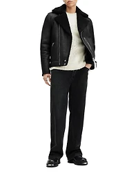 Xena Shearling Biker Jacket