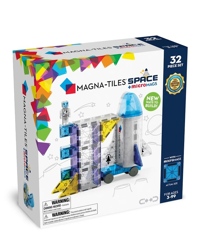 Space 32-Piece Magnetic Construction Set