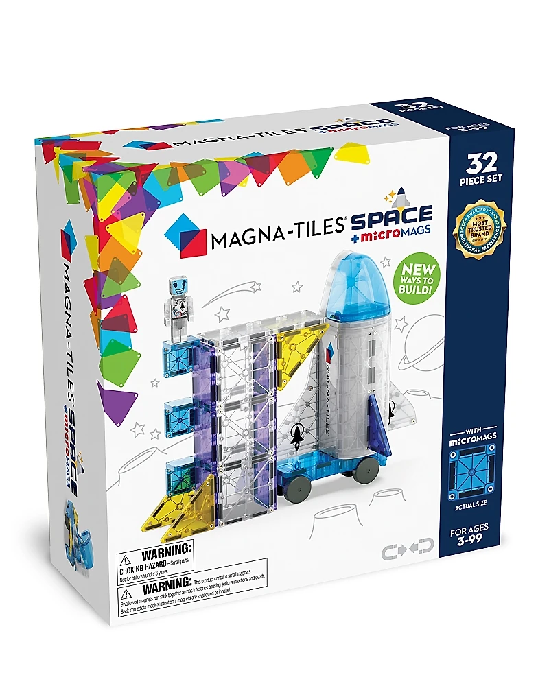 Magna-tiles Space 32-Piece Magnetic Construction Set