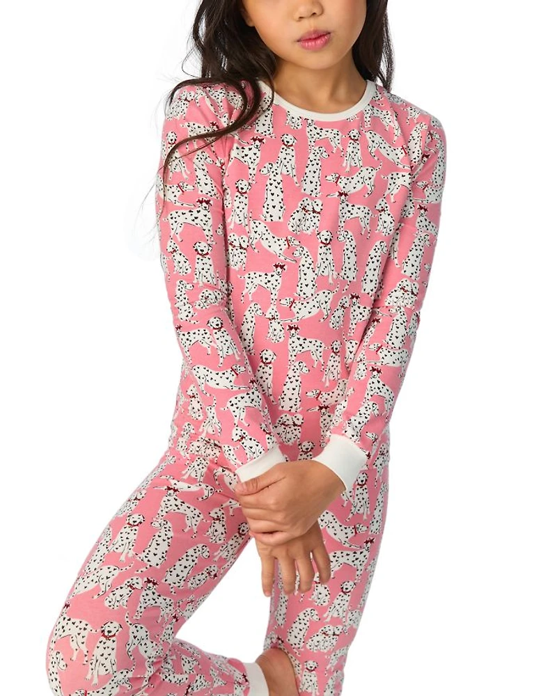 Unisex Paris Je T'aime Long Sleeve Pajama Set - Little Kid, Big Kid