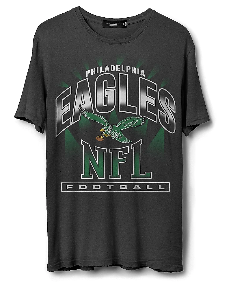 Junk Food Clothing Unisex Nfl Philadelphia Eagles Chrome Flea Market Tee