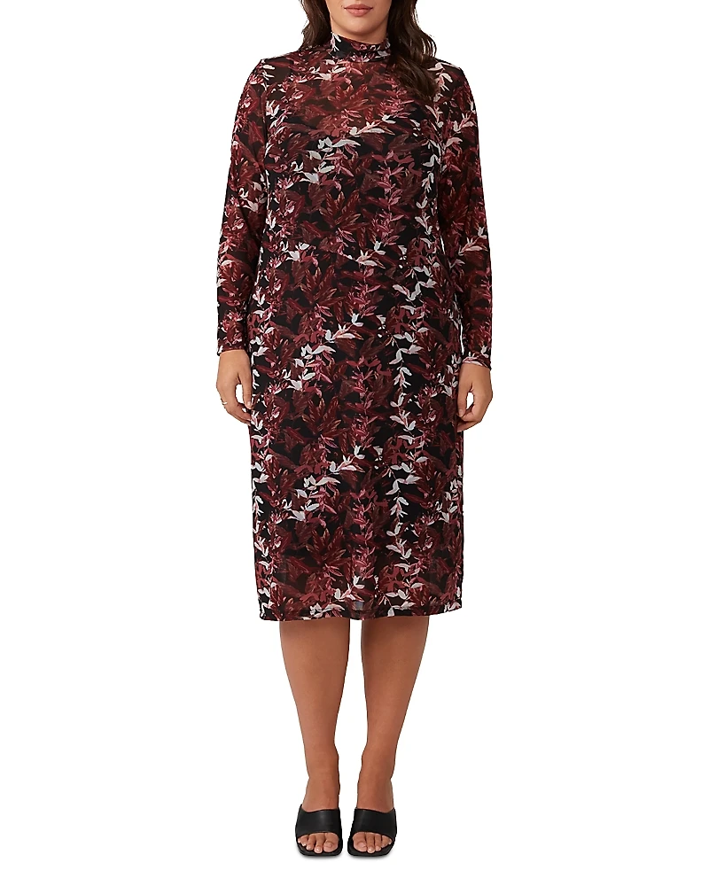 Estelle Plus Mesh Midi Dress