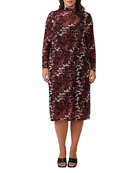 Estelle Plus Mesh Midi Dress