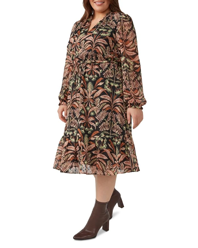 Clip Dot Midi Dress
