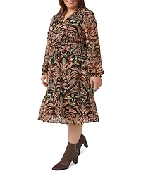 Clip Dot Midi Dress