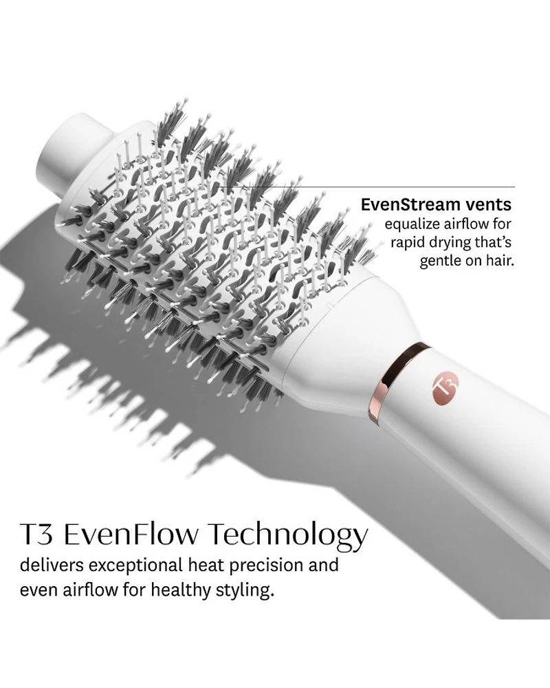 AireBrush One-Step Smoothing & Volumizing Hair Dryer Brush in Satin Blush/Rose Gold