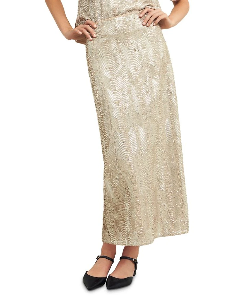 Marlowe Limited Sequined Maxi Skirt