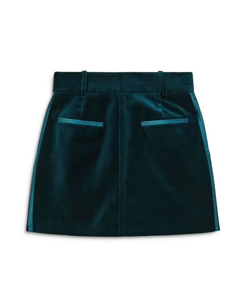 Parisa Velvet Mini Skirt