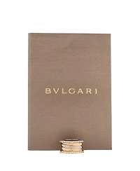 B.Zero1 Four Band Ring 18K Rose Gold and 18K White Gold with Diamonds