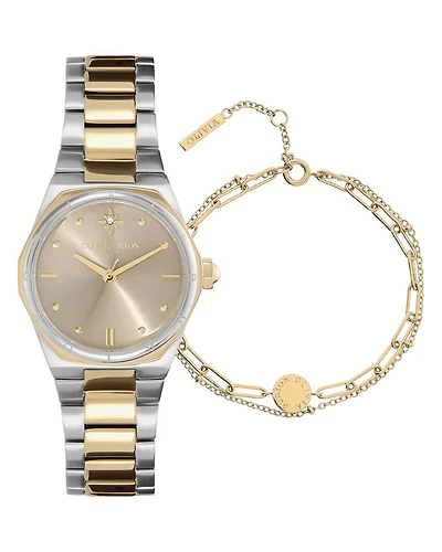 Watch & Bracelet Gift Set, 28mm