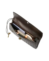 Andiamo Intrecciato Leather Clutch