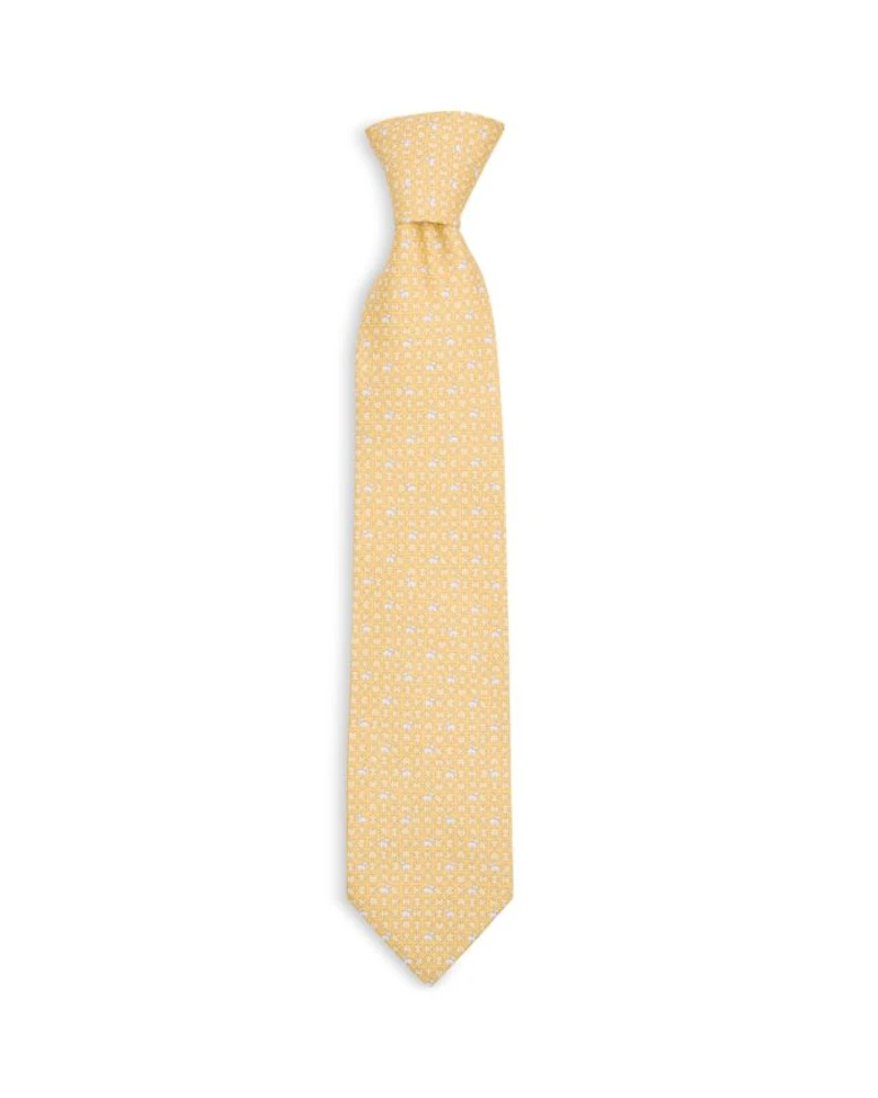 Silk Classic Puzzle Dog Tie