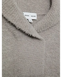 x Les 100 Ciels Unisex Noah Boucle Shawl Collar Jumper