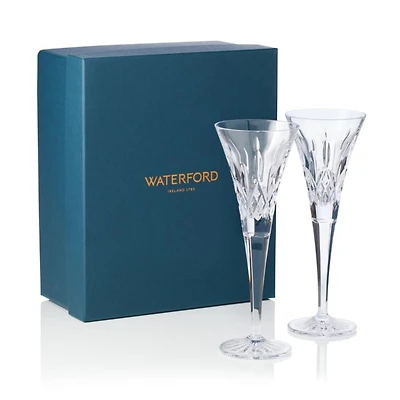 Lismore Toasting Flutes, Set of 2
