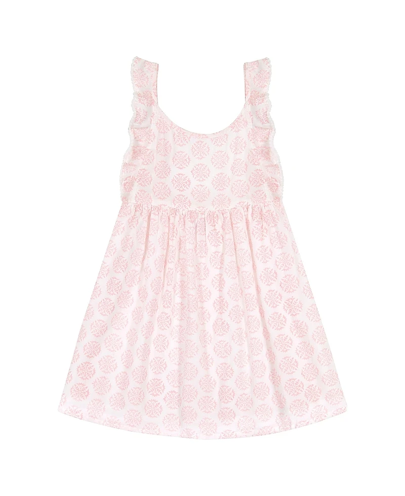 Mer St. Barth Girls' Daphne Flutter Sleeve Dress - Little Kid, Big Kid