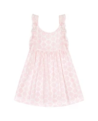 Mer St. Barth Girls' Daphne Flutter Sleeve Dress - Little Kid, Big Kid