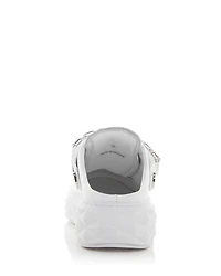 Women's Diamond Embellished Platform Slingback Sneakers