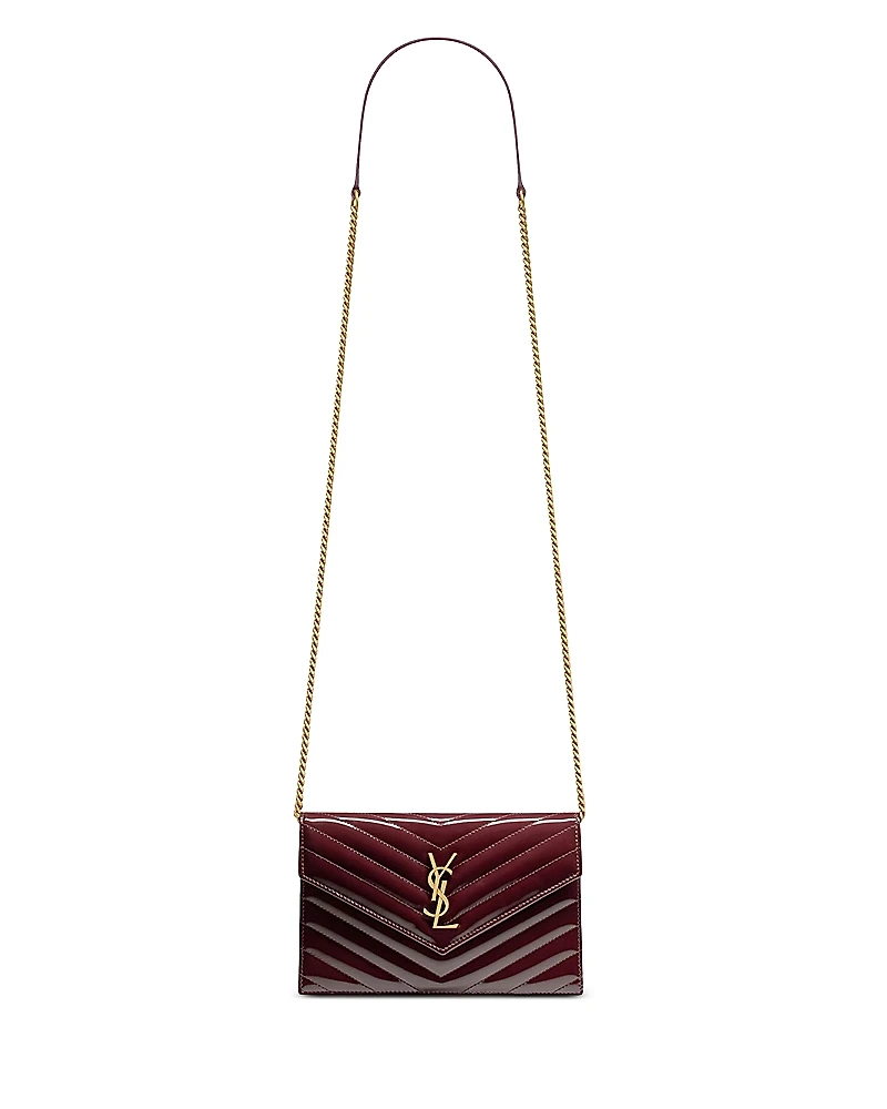 Saint Laurent Cassandre Envelope Chain Wallet