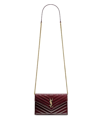Saint Laurent Cassandre Envelope Chain Wallet