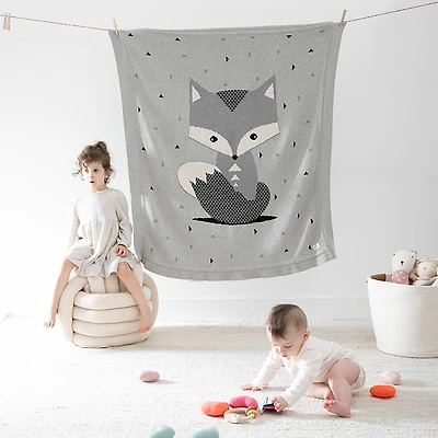 Pink Lemonade Foxy Baby Blanket