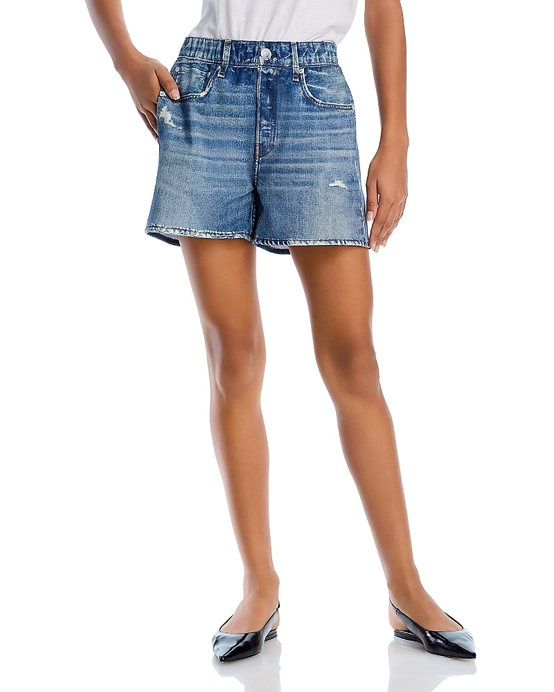 rag & bone Miramar Walking Cotton Terry Sweatpant Jean Shorts