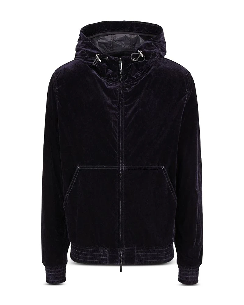 Flocked Nylon Jacket