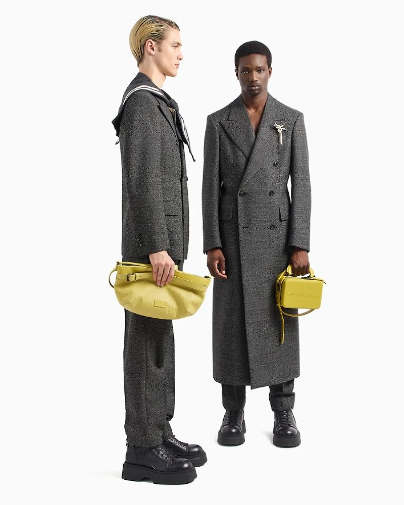 Double Breasted Wool Overcoat