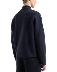 Knit Wool Bomber Jacket