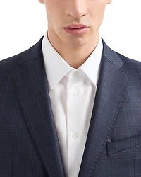 Slim Fit Micro Stripe Wool Suit