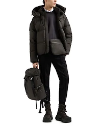Puffer Coat with Removable Hood