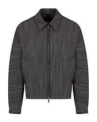 Textured Blouson Jacket