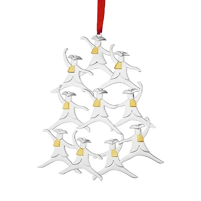 Nambe Twelve Days of Christmas: 10 Lords A Leaping Ornament