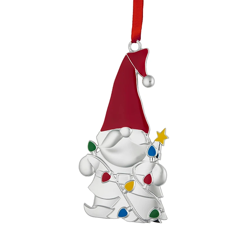 Nambe Gnome with Lights Ornament