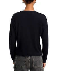 The Long Sleeve Slouchy Cut Off Tee