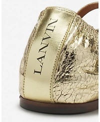 Women's The Ballerina Mary Jane Crackled Metallic Leather